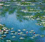 Calla Lilies Paintings - Water-Lilies 22 by Claude Monet